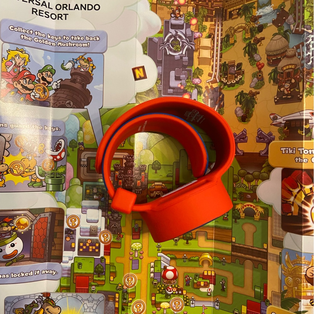 Super Nintendo World Mario Power-Up Band EPIC Universe - Red & Blue - Picture 4 of 4